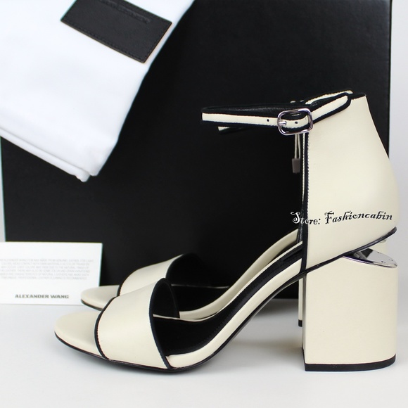 NEW ALEXANDER WANG Abby Leather Sandals - Picture 2 of 10